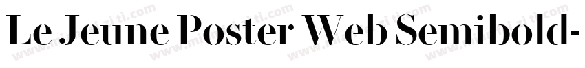 Le Jeune Poster Web Semibold字体转换